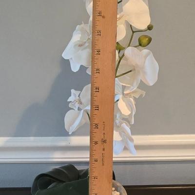 LOT 115H: Two Decorative Lanterns and Faux Orchid