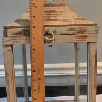 LOT 115H: Two Decorative Lanterns and Faux Orchid