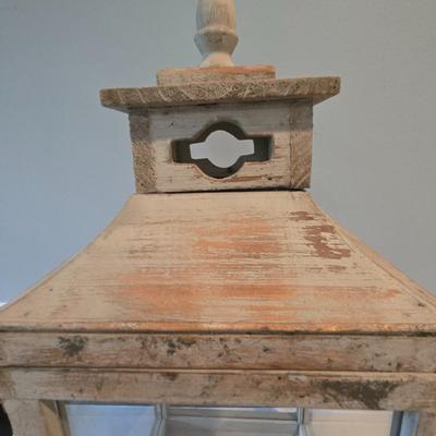 LOT 115H: Two Decorative Lanterns and Faux Orchid