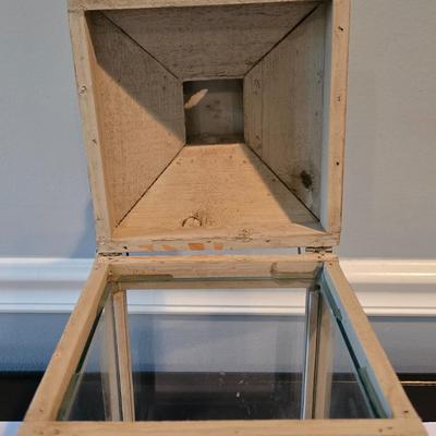 LOT 115H: Two Decorative Lanterns and Faux Orchid