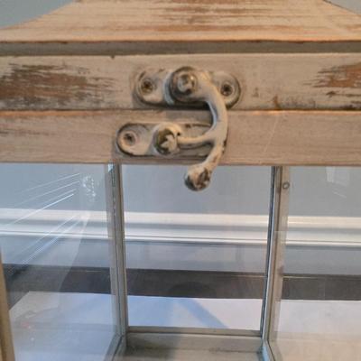 LOT 115H: Two Decorative Lanterns and Faux Orchid