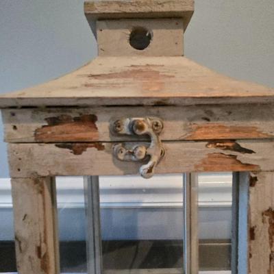 LOT 115H: Two Decorative Lanterns and Faux Orchid