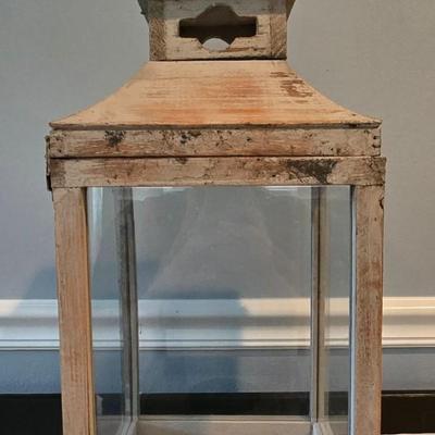 LOT 115H: Two Decorative Lanterns and Faux Orchid