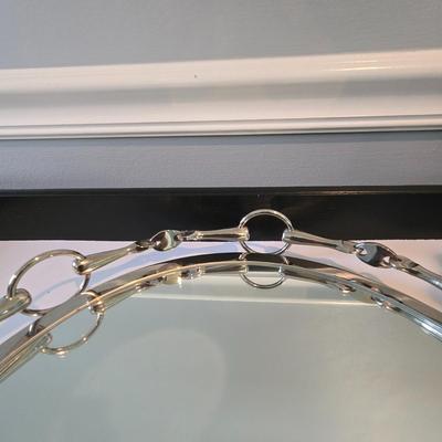 LOT 116H: Vanity Set Including Makeup Mirror, Two Mirror Trays, and More