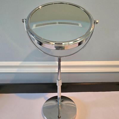 LOT 116H: Vanity Set Including Makeup Mirror, Two Mirror Trays, and More