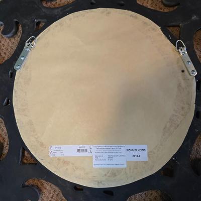 LOT 118Z: Two Large Decorative Mirrors with Ornate Gold-tone Frames