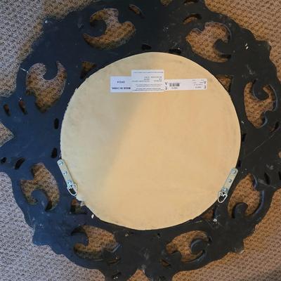 LOT 118Z: Two Large Decorative Mirrors with Ornate Gold-tone Frames