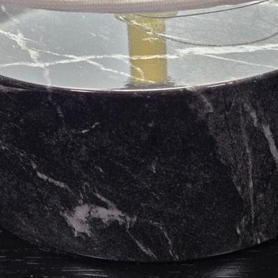 LOT 120Y: Vanity Set Including Lotion Jar Dispensers, Tissue Box Holder, Wood Trays, Ceramic Tray, Trinket Box with Lid, Small Lamp, and...