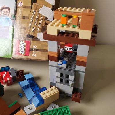 LOT 126B: Lego Minecraft Crafting Box Sets 21120 & 21116