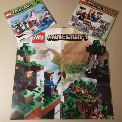 LOT 126B: Lego Minecraft Crafting Box Sets 21120 & 21116