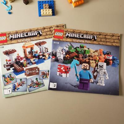 LOT 126B: Lego Minecraft Crafting Box Sets 21120 & 21116