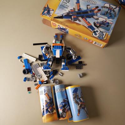 LOT 128B: Lego Creator Thunder Wings, Aviation Adventures & Lego Movie Sets Bad Cop's Pursuit & MetalBeard's Duel