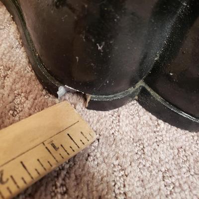LOT 133B: Ceramic Cauldron Bowl & Standing Jack O Lantern for Candy, Plants or Decoration