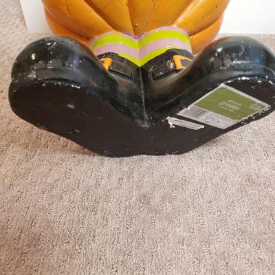 LOT 133B: Ceramic Cauldron Bowl & Standing Jack O Lantern for Candy, Plants or Decoration