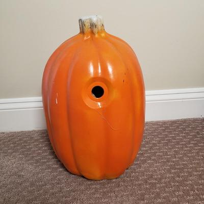 LOT 134B: Fall/Halloween Decor-Jack O Lantern, Wreaths, Burlap Banner & More