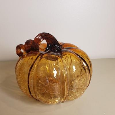 LOT 136B: Autumn Vibes Tabletop Decor; Metal Candle Holders, Glass Pumpkin, Florals & More