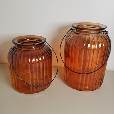 LOT 136B: Autumn Vibes Tabletop Decor; Metal Candle Holders, Glass Pumpkin, Florals & More