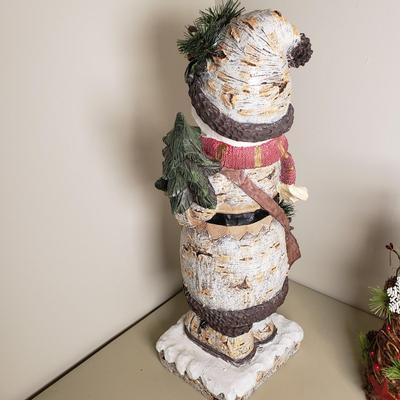 LOT 139B: Winter/Holiday Decor; Tabletop Trees & Topiaries & More