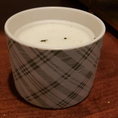 LOT 140B: Decorative Brass/Glass Candle Holders with Assorted Scented Candles