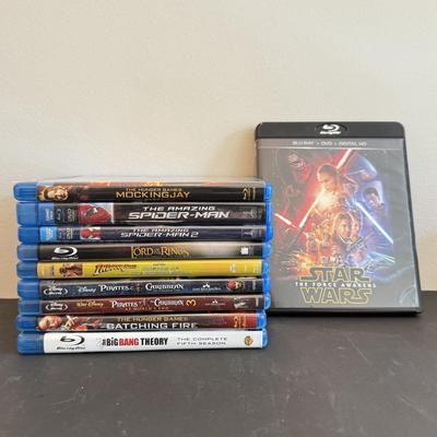 LOT 142F: BluRay Collection: Star Wars, LOTR, Amazing Spiderman & More