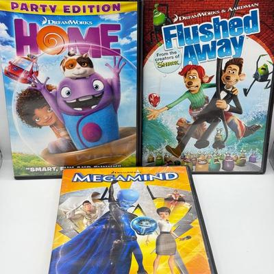 LOT 153F: Kids DVDs: SpongeBob, Shrek & More