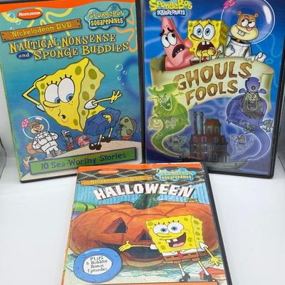 LOT 153F: Kids DVDs: SpongeBob, Shrek & More