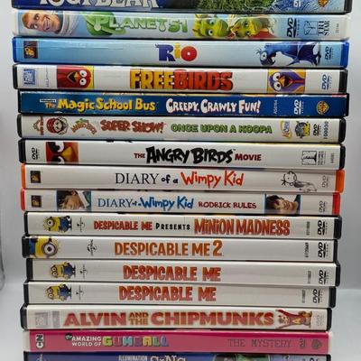 LOT 154F: Kids DVDs: Diary of a Wimpy Kid, Magic School Bus & More