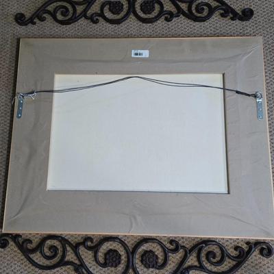 LOT 161Y: Dark Roses by the French Artist Henri Fantin-Latou Reproduction and Two Metal Scroll Work Wall Hangings