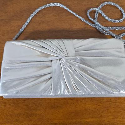 LOT 166W: Two Pairs of Ladies Slide on Sandals with Matching Formal Handbags