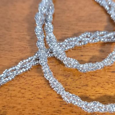 LOT 166W: Two Pairs of Ladies Slide on Sandals with Matching Formal Handbags