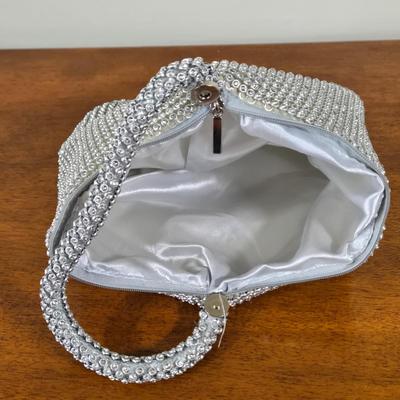 LOT 166W: Two Pairs of Ladies Slide on Sandals with Matching Formal Handbags