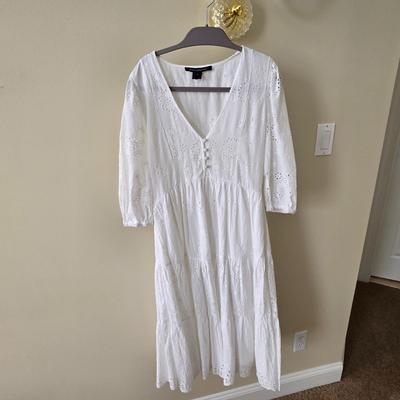 LOT 169W: Two Summer Dresses with Matching Pair of Clog Mule