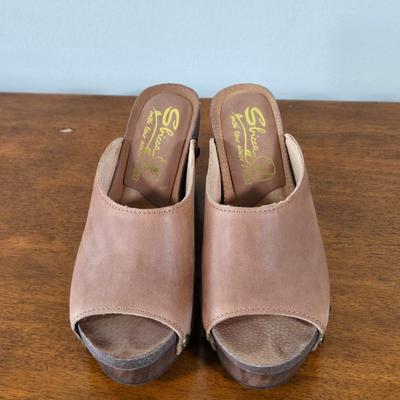 LOT 169W: Two Summer Dresses with Matching Pair of Clog Mule