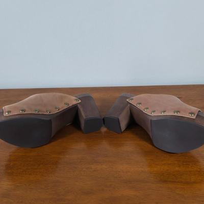 LOT 169W: Two Summer Dresses with Matching Pair of Clog Mule