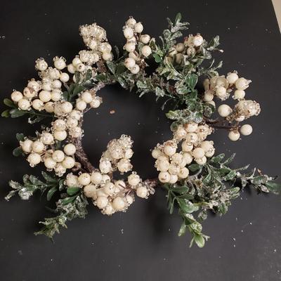 LOT 186B: Decorative Candle Assortment; Large Selection of Candle Rings, Mercury Glass Candle Holders, Lots of Electric Tea Lights &...