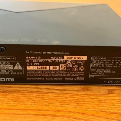 LOT 244K: Sony BluRay/DVD Player Model BDP-S1200