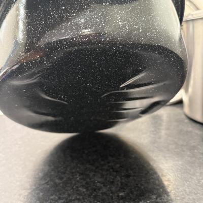 LOT 249K: Bodum Wok, Stainless Steel Stock Pot, Enamel Meat Dish & More