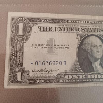 3 SILVER CERTIFICATE DOLLAR BILLS