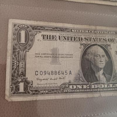 6 SILVER CERTIFICATE DOLLAR BILLS