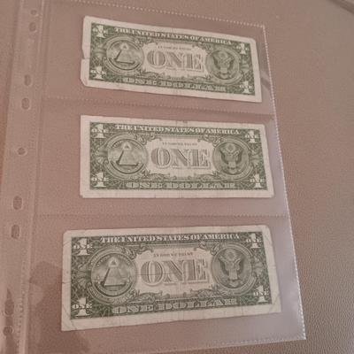 6 SILVER CERTIFICATE DOLLAR BILLS