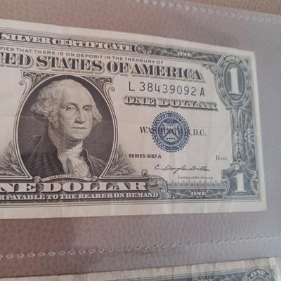 6 SILVER CERTIFICATE DOLLAR BILLS