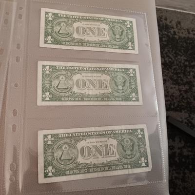 6 SILVER CERTIFICATE DOLLAR BILLS