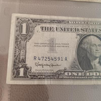 6 SILVER CERTIFICATE DOLLAR BILLS