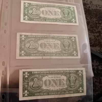 12 SILVER CERTIFICATE DOLLAR BILLS
