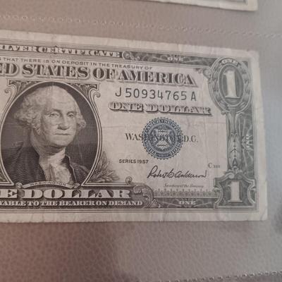 12 SILVER CERTIFICATE DOLLAR BILLS