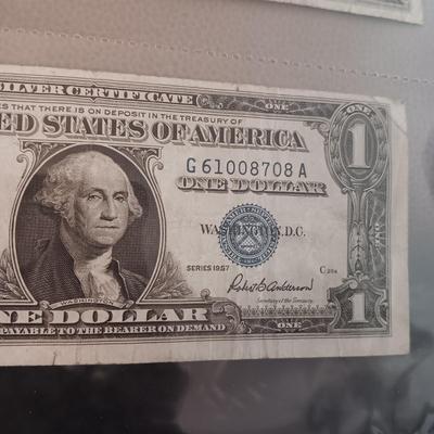 12 SILVER CERTIFICATE DOLLAR BILLS