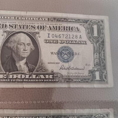 12 SILVER CERTIFICATE DOLLAR BILLS