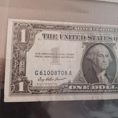 12 SILVER CERTIFICATE DOLLAR BILLS
