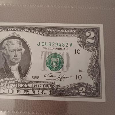 SIX $2 DOLLAR BILLS