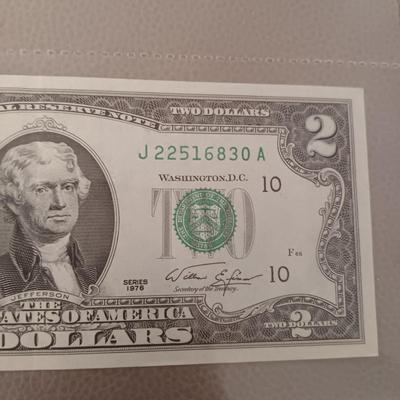 SIX $2 DOLLAR BILLS